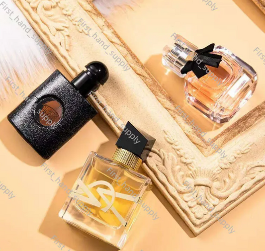 🌹 Set Exclusivo de 3 Perfumes para Mujer – Caja Negra de Lujo